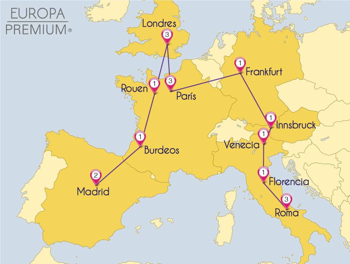 itinerarios de viajes a europa