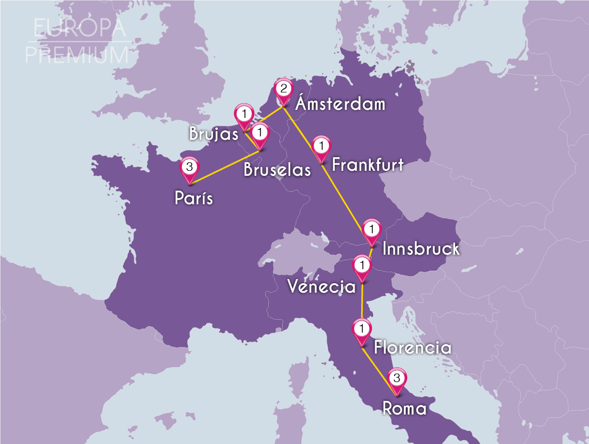 itinerarios de viajes por europa